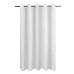 lot 6373 image: River Dream No Hook Hotel Cloth Shower Curtain White, Standard Size