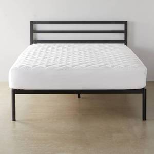lot 7701 image: Amazon Basics Hypoallergenic Breathable Quilted Mattress Topper Pad, 18 Inches Deep, Twin XL, White