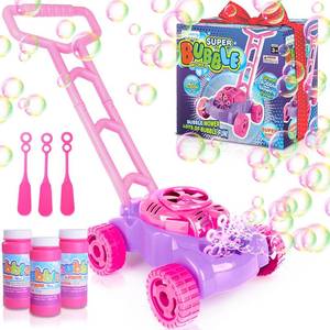 lot 7715 image: ArtCreativity Bubble Lawn Mower for Toddlers 1-3, Bubble Machine for 1-Year-Old Girl Gifts, Toddler Outdoor Toys for 2-Year-Old Girl Birthday Gift, Push Summer Gardening Toys for Toddlers Age 1 2 3 