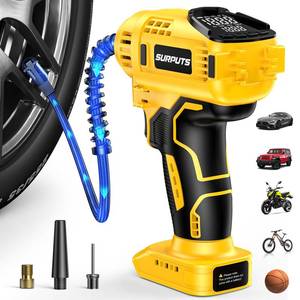 lot 7724 image: Tire Inflator Portable Air Compressor 150PSI DEWALT 20V Battery Tool Only