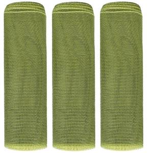 lot 7725 image: JStnana 3 Rolls Moss Green Poly Burlap Deco Mesh Ribbon for Wreath Crafts