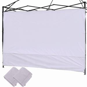 lot 7726 image: Canopy Sunwall Sidewall Gazebos Tent for 10x10ft Pop up Straight Leg White