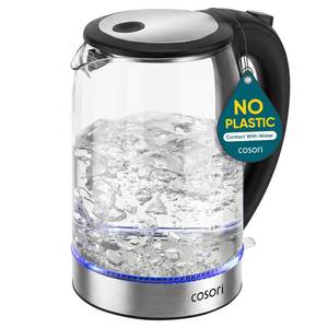 lot 7735 image: Cosori Electric Kettle, No Plastic Contact with Water, 1.7L, Black
