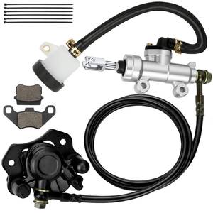 lot 7756 image: CILOYU Go Kart Hydraulic Brake Kit with Brake Master Cylinder for KT196