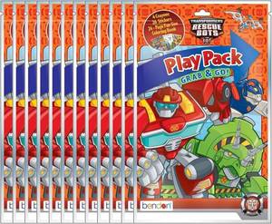 lot 8191 image: Transformers Rescue Bots Grab & Go Play Packs (Pack of 12)