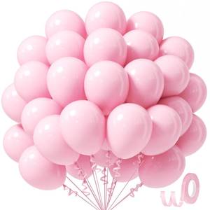 lot 8199 image: Light Pink Balloons 12 inch, Pastel Pink Latex 50pcs Party Balloons