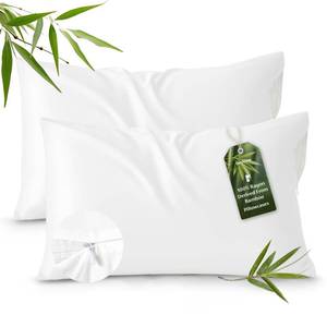 lot 8203 image: Bedsure Zipper Pillow Cases Queen Size from Rayon Derived from Bamboo