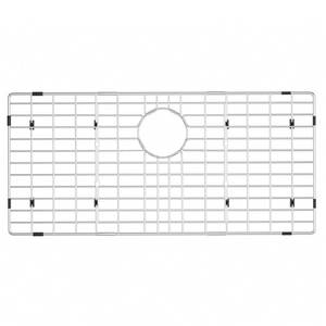 lot 8214 image: Sink Protectors for Kitchen Sink,Large Sink Rack,Stainless Steel Sink Grid for Bottom of Sink 28.6X 14,Metal Sink Grate with Strainer,Rear Drain for Single Bowl with Corner Radius,1 pack