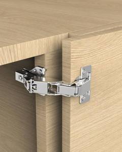 lot 8228 image: Chibery 4 Pack 180 Degree Soft Close Cabinet Hinges, Lazy Susan & Kitchen Corner, 48mm Hole Distance, Concealed Face Frame & Frameless, Hidden Self Closing, Smooth Slow 3D Adjustment for Fold Cupboard