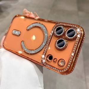 lot 8262 image: PRFLM Magnetic Glitter for iPhone 17 Pro Max Case with Camera Protection