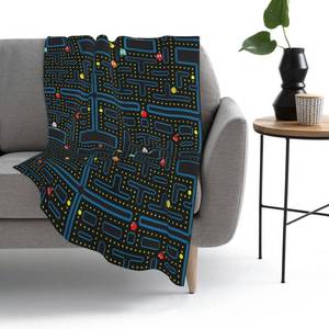 lot 8277 image: Retro Video Game Pattern Fleece Throw Blanket Super Soft Flannel Cozy Lightweight Fuzzy Blanket for Couch Sofa Bed Office Travel Camping Throw Blankets for All Season (50x40)