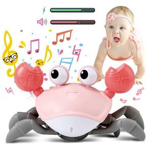 lot 8285 image: control future Girl Toys Tummy Time Pink Crawling Crab Montessori Toy Learning 36 Months 3 Year Old Birthday Girls Valentines Gifts Stuff