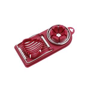 lot 8300 image: 2 in 1 Egg Slicer for Hard Boiled Eggs, Strawberryry Tomato (1PC)