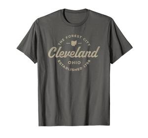 lot 8327 image: Vintage Cleveland Ohio Retro Throwback Souvenir Mens Womens T-Shirt