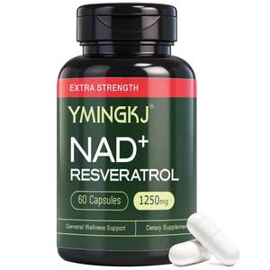 lot 8330 image: NAD Supplement with Resveratrol 1200mg �� Nicotinamide Adenine Dinucleotide & Trans-Resveratrol 50mg, Anti-Aging Cellular Energy & Metabolism, NAD supplements for women 60 Capsules (30 Servings)
