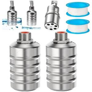 lot 8345 image: 2PCS Float Valve 12 Water Level Control Float Valve 304 Stainless Steel Fully Automatic Water Shut off Valve Automatic Water Level Controller for Water Tank Pool Livestock Troughs Upper Water Intake