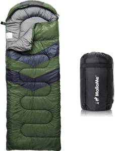 lot 11436 image: MalloMe Sleeping Bags for Adults Cold Weather & Warm - Backpacking Camping Sleeping Bag for Kids, Girls, Boys - Lightweight Camping Essentials Gear Accessories Hiking Sleep Must Haves Single & Double