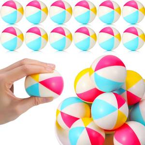 lot 11448 image: Jerify 24 Pcs Mini Beach Stress Balls 2.5 Inch Foam PU Bright Color
