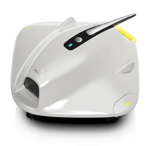 lot 11484 image: PoolMr Cordless Robot Pool Vacuum for Above Ground Pool,Grayish White (Used)