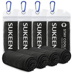 lot 12240 image: Sukeen 4 Pack Cooling Towels (40x12) for Neck and Face Instant Cooling