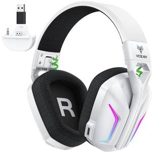 lot 12245 image: WESEARY Wireless Gaming Headset for Xbox Series XS, Flux White