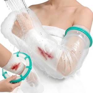 lot 12259 image: HONYAO Cast Covers for Shower Arm Adult, Waterproof One-Handed Application