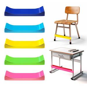 lot 12271 image: WNSIRVY 25 Pack Chair Bands for Kids with Fidgety Feet, ADHD Tools for Kids, Improve Focus & Reduce Restlessness, Chair Bands for Sensory ADHD ADD Autism - Classroom & Home Must Haves (Multicolor)