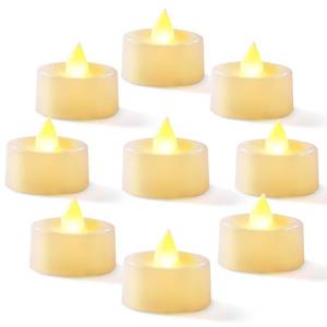 lot 12304 image: Homemory 50-Pack Flameless Tea Lights Candles Battery Operated, 200 Hours
