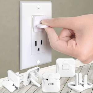 lot 12317 image: Outlet Covers Babepai 38-Pack White Child Proof Electrical Protector Safety Improved Baby Safety Plug Covers