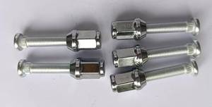 lot 12340 image: 5PCS 58 Longer Than Stock Wheel Stud Lug Bolts 716-20 Thread with Chrome Nuts OEM Quality Extended Extra Length Replacement for Chevrolet, Dodge, Pontiac, Oldsmobile, Buick car