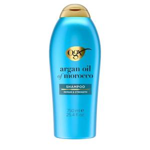 lot 12343 image: OGX Renewing  Argan Oil of Morocco Shampoo, Damage Repair Shampoo & Argan Oil to Help Strengthen & Repair Dry, Damaged Hair, Paraben-Free, Sulfate-Free Surfactants, 25.4 fl. oz