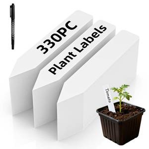 lot 12352 image: Cleangor 330Pcs Plant Labels with Marker Pen, 4 Plant Tags for Garden