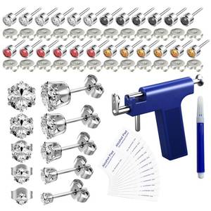 lot 12355 image: YINPAD 69 pcs Ear Piercing Gun, Reusable Ear Piercing Kit