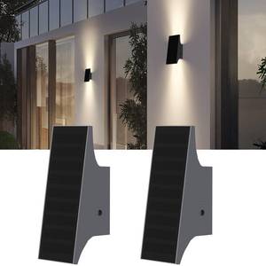 lot 19610 image: SOTTLOT Solar Lights Outdoor Up and Down, 2pack Solar Wall Lights Outdoor
