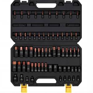 lot 19630 image: 66-Piece Torx Bit & Hex Bit Socket Set Premium CR-V & S2 Alloy Steel, Star T8-T70 & E-Torx E4-E24, High Torque Laser Marked for Automotive Mechanic (Used)