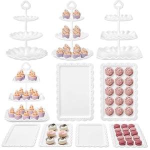 lot 19634 image: Kootek 10pcs Cupcake Stand Dessert Table Display Set Serving Tray for Party