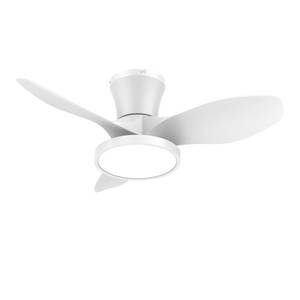 lot 19660 image: ocioc Quiet Ceiling Fan with LED Light DC motor 32 inch Large Air Volume Remote Control White for Kitchen Bedroom Dining room Patio