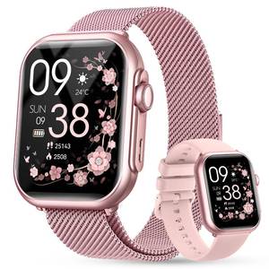 lot 20138 image: Smart Watch for Women Men Fitness 1.85 Smart Watch with 30 Days Battery Life MakeRecive Call Heart Rate SpO2 Sleep Monitor 120 Sport IP68 Waterproof Fitness Tracker Watch for iPhone Android