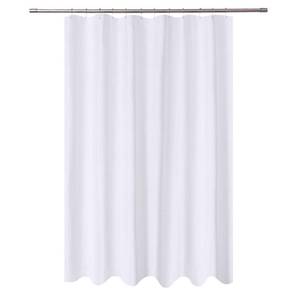 lot 20152 image: N&Y HOME Extra Long Shower Curtain Liner Fabric 72 x 96 inches, White