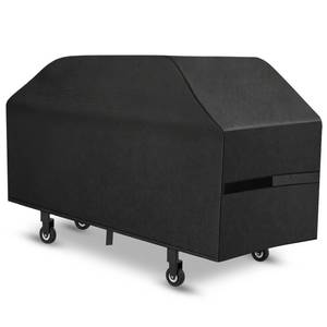 lot 20173 image: Griddle Cover, 36 Inch BBQ Gas Flat Top Grill Cover for Blackstone Grill, Waterproof, Anti-Uv, Rip-Proof, Fade Resistant Material, Outdoor Griddle Cover with Hook-and-Loop Straps, Black