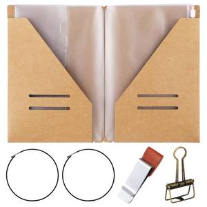 lot 20183 image: Mooliwe 1 Pack Travelers Journal Notebook Accessories Kit, A5 Size