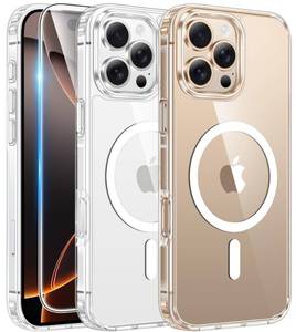 lot 20186 image: FNTCASE for iPhone 16 Pro-Max Case Compatible with Magsafe Clear Phonecase