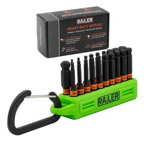 lot 20201 image: 20pc Ball End Hex Bit Set 2 Inch S2 Steel Impact Driver Bits Holder Set