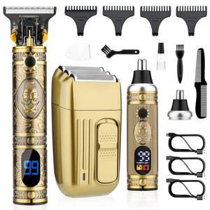 lot 20202 image: Saoilli Hair Clippers Set, Beard Trimmer Kit,Multi-Function Personal Care (Used)