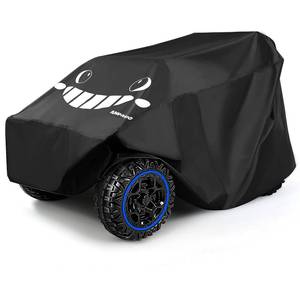 lot 20206 image: ANPABO Kids Ride On Toy Car Cover with Pattern, Universal Fit, All Weather Waterproof Snowproof Windproof UV Protection, 2X Heavier Oxford, Cover for Power Wheels Jeep Truck, Black