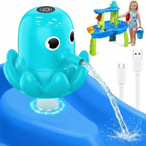 lot 20212 image: Water Table Pump, Continuous Flow Rechargeable Magnetic Octopus Pump, Battery Powered No Drill Installation, Non-Stop Fun Summer Outdoor Water Toys, Water Play Accessories for Kids Toddlers, Green
