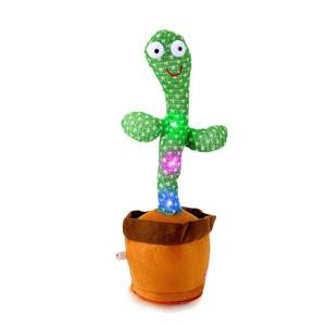 lot 20234 image: Oeofuzep Dancing Talking Cactus Baby Toys, Singing Mimicking Recording Repeating What You Say, Electronic Light Up Plush Toy with 120 English Songs, Green