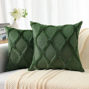 lot 20241 image: decorUhome Fall Faux Fur Forest Elf Throw Pillow Covers 18x18 Set of 2