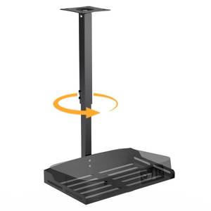 lot 1147 image: MAWADA Projector Ceiling Mount with Tray, 360° Rotation - Black