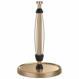 lot 1152 image: Paper Towel Holder Countertop, Gold Kitchen Accessories Decor, Stainless Steel, Weighted Base, Warm Gold, Paper Towel Roll Holder Stand with Ratchet Mechanism for Kitchen Bathroom Farmhouse Essentials